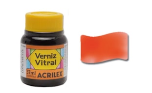 GLASS VARNISH 37ML ORANGE 08140517 ACRILEX