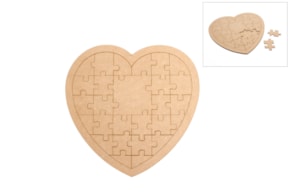 CORAÇÃO PUZZLE 35X34.2X0.3CM MDF