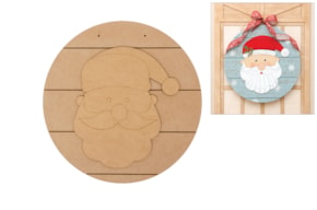 BOARD WITH SANTA CLAUS D.40X0.8CM MDF