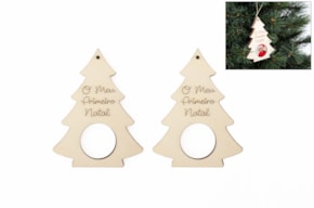 SET 12 CHRISTMAS TREE FRAMES 7.6X10X0.3CM CHOUPO