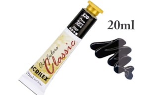 OIL COLORS CLASSIC 20ML BLACK 14123320 ACRILEX