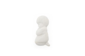 SET 2 BOYS PRAYING 2.5X5.5CM WALL PLAQUE