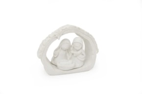 CHILDREN S HOLY FAMILY W/CRIB 13.5X10CM