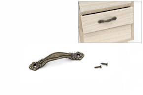 SET 6 TIRADORES ORO VIEJO 6.5X1.2CM