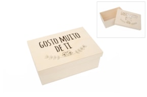 BOX GOSTO MUITO DE TI 22X15X8CM