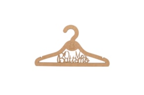 SET 2 HANGERS O MEU BATISMO 30X16.4X0.5CM MDF