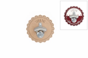 SET 2 BOTTLE OPENER D.14.5X0.5CM MDF