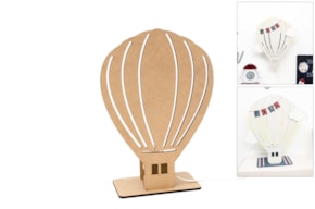 KIT LÁMPARA 24.3X35X0.5CM MDF C/ BASE