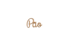 SET 12 PALAVRAS PAO 5X3X0.3CM MDF