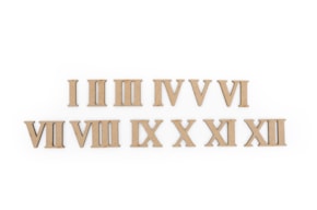 SET 12 ROMAN NUMBERS 3X0.3CM MDF