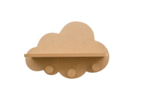 NUBE 40X27X1.2CM C/ESTANTE 34.5X10X1.2CM MDF