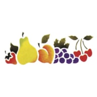 STENCIL 33X14CM FRUITS 300001161 ACRILEX