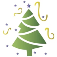 STENCIL 10X10CM ÁRBOL NAVIDAD 300051228 ACRILEX