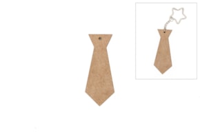 SET 12 TIES 3.7X9X0.5CM MDF