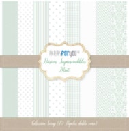 BLOC 10 PAPELES SCRAP 30.5X30.5CM MINT PFY-1704