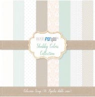 BLOC 16 PAPELES SCRAP 30.5X30.5CM SHABBY COLORS PFY-1434