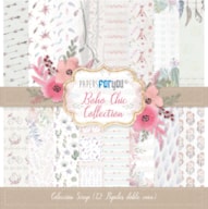 BLOCO 12 PAPEIS SCRAP 30.5X30.5CM BOHO CHIC PFY-1515