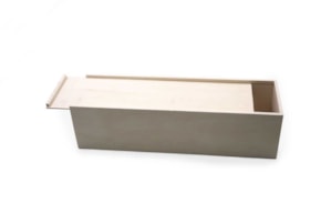 WOODEN BOX FOR BOTTLE 37X11X10CM
