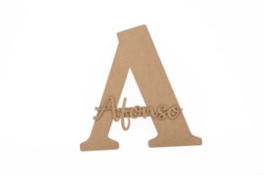 LETRA 40X0.3CM MDF C/ NOMBRE PERSONALIZABLE
