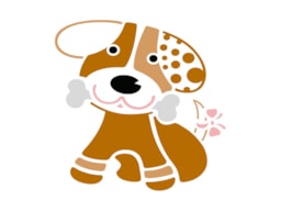 STENCIL 10X10CM PERRO 300051230 ACRILEX