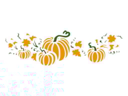 STENCIL 33X14CM PUMPKIN 300001171 ACRILEX
