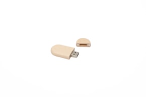 OVAL WOODEN USB 5.8x2.8x1cm 8Gb