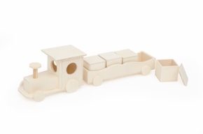 SOUVENIR TRAIN 41X8X11CM W/4 CX 5X5X5CM