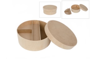 CAJA DE BAUTIZO REDONDA D.35 X 14CM