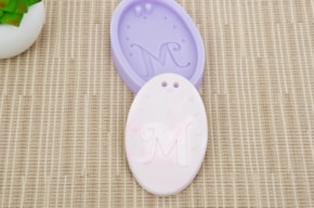 SILICON MOLD W/LETTER M 7.5X5.5X1.2CM MLD048