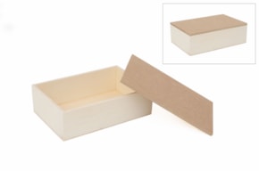WOODEN BOX MDF 23X15.5CM