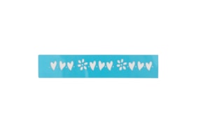 STENCIL 16X3CM CORAZONES COUNTRY 300071147 ACRILEX