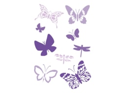 STENCIL 21X15CM MARIPOSAS 300021292 ACRILEX