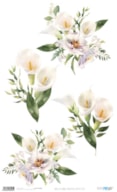 PAPEL ARROZ 54X33CM BEAUTIFUL CALLA LILIES PFY-4326