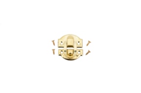 JGO 6 CIERRES 2.7X2.5CM DORADO ENVELHECIDO
