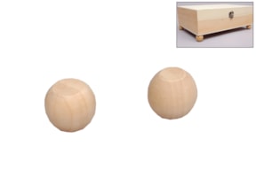 JGO 8 BOLAS DE MADERA 2.3X2.4CM
