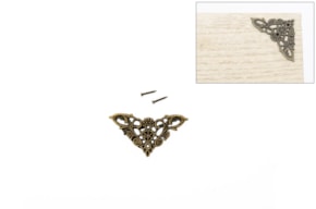 SET 16 ESQUINAS METALICOS 4.9x2.5CM
