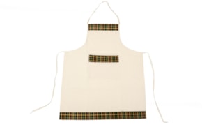 DELANTAL DE COCINA  62.5 X 75 /100CM AJEDREZ VERDE 2034N