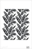 STENCIL 20X30CM  005 LEAF PALM