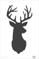 STENCIL 20X30CM  013 DEER
