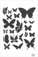 PLANTILLA 20X30CM  015 MARIPOSAS