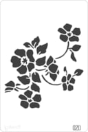 STENCIL 20X30CM  020 FLORES