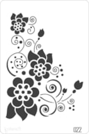 PLANTILLA 20X30CM  022 FLORES