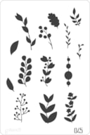 STENCIL 20X30CM  045 FLOWER