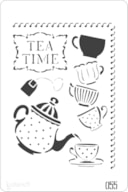 PLANTILLA 20X30CM  055 TEA TIME