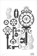 PLANTILLA 20X30CM  078 CLAVES