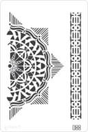 PLANTILLA 20X30CM  088 FLORAL