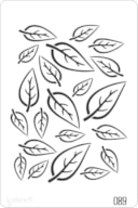 PLANTILLA 20X30CM  089 HOJAS