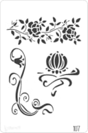 PLANTILLA 20X30CM 107 FLORES