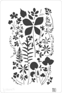 STENCIL 20X30CM  110 FLORES