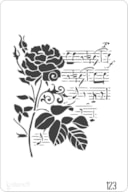 PLANTILLA 20X30CM  123 ROSA